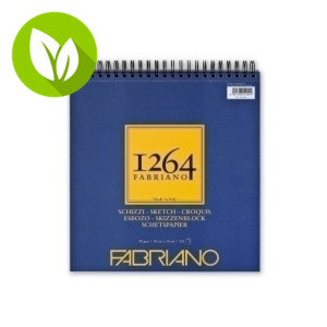 FABRIANO Sketchpad 1264 Vignette Grain Natural Wire Bloc de dibujo, espiral, 90 g, 30 x 30 mm, 120 hojas FABRIANO Sketchpad 1264 Vignette Grain Natural Wire Bloc de dibujo, espiral, 90 g, 30 x 30 mm, 120 hojas