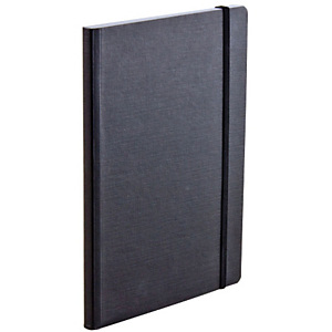 Fabriano Taccuino con elastico – Colore nero – Fogli bianchi - Formato A5 Fabriano Taccuino con elastico – Colore nero – Fogli bianchi - Formato A5
