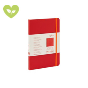 FABRIANO Taccuino con elastico Ispira A5, 96 pagine 1 rigo, 85 g/m², Copertina flessibile, Rosso FABRIANO Taccuino con elastico Ispira A5, 96 pagine 1 rigo, 85 g/m², Copertina flessibile, Rosso