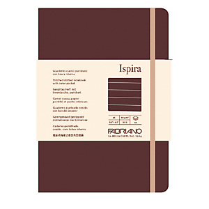 FABRIANO Taccuino Ispira - con elastico - copertina flessibile - A5 - 96 fogli - righe - marrone FABRIANO Taccuino Ispira - con elastico - copertina flessibile - A5 - 96 fogli - righe - marrone