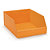 Faltbare Kunststoff-Regalkästen orange 280 x 180 x 105 mm - 1
