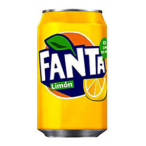 Fanta Limón Refresco, lata de 330 ml
