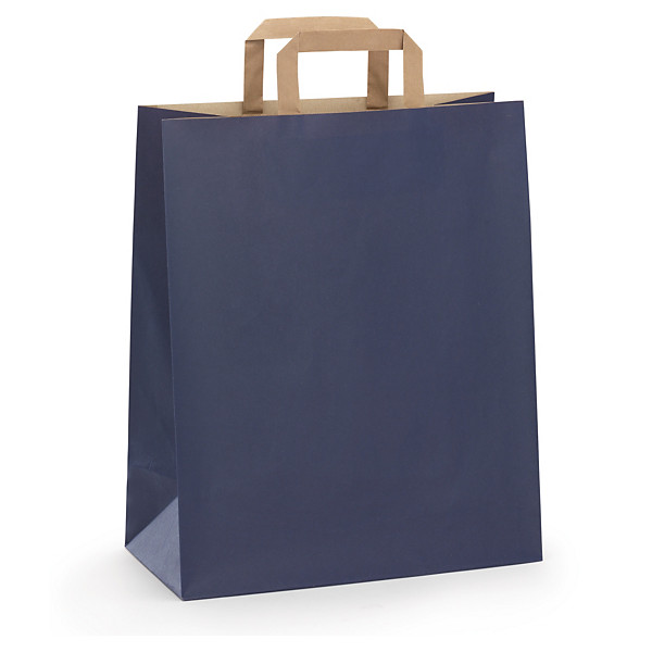 Farbige Tüte aus Papier RAJA, blau 450 x 170 x 480 mm - 1