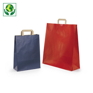 Farebné papierové tašky s papierovými uškami | RAJA