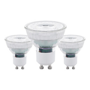 Faretto LED con diffusore in vetro, Attacco GU10, Potenza 4,5 W, Luce Bianca Calda (confezione 3 pezzi) Faretto LED con diffusore in vetro, Attacco GU10, Potenza 4,5 W, Luce Bianca Calda (confezione 3 pezzi)