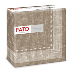 FATO Tovaglioli monouso in carta secco Airlaid, 40 x 40 cm, Cachemire Caffè (confezione 50 pezzi) FATO Tovaglioli monouso in carta secco Airlaid, 40 x 40 cm, Cachemire Caffè (confezione 50 pezzi)