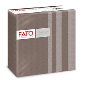 FATO Tovaglioli monouso in carta secco Airlaid, 40 x 40 cm, Tweed Cioccolata (confezione 800 pezzi) FATO Tovaglioli monouso in carta secco Airlaid, 40 x 40 cm, Tweed Cioccolata (confezione 800 pezzi)