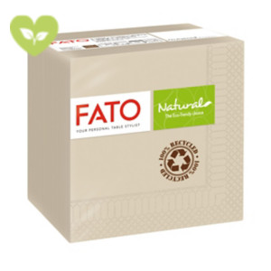 FATO Tovagliolo monouso Simply Natural in Fiberpack®, 2 veli, Bordi goffrati, Riciclato, 24 x 24 cm, Avana Chiaro (confezione 1200 pezzi) FATO Tovagliolo monouso Simply Natural in Fiberpack®, 2 veli, Bordi goffrati, Riciclato, 24 x 24 cm, Avana Chiaro (confezione 1200 pezzi)