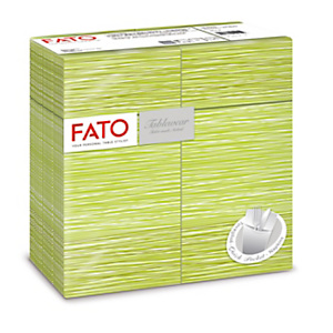 FATO Tovagliolo portaposate Quick Pocket Airlaid, Millerighe Pistacchio (confezione 40 pezzi) FATO Tovagliolo portaposate Quick Pocket Airlaid, Millerighe Pistacchio (confezione 40 pezzi)