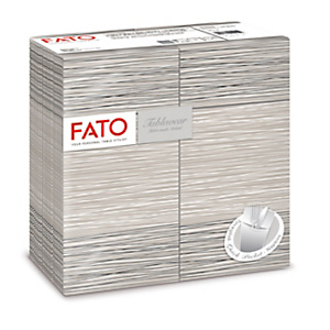 FATO Tovagliolo portaposate Quick Pocket Airlaid, Millerighe Polvere (confezione 40 pezzi) FATO Tovagliolo portaposate Quick Pocket Airlaid, Millerighe Polvere (confezione 40 pezzi)