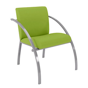 Fauteuil d'accueil Eva vinyle non feu M1 - Vert Fauteuil d'accueil Eva vinyle non feu M1 - Vert