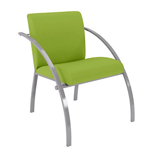 Fauteuil d'accueil Eva vinyle non feu M1 - Vert