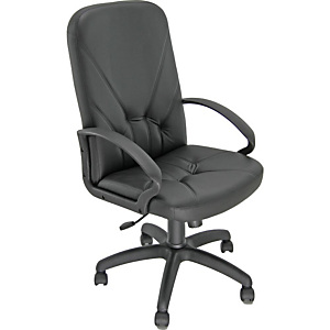 Fauteuil de bureau de direction Nino, simili cuir - Noir Fauteuil de bureau de direction Nino, simili cuir - Noir