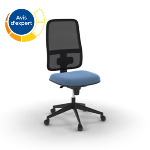Fauteuil de bureau en tissu bleu sans accoudoirs Terence - Dossier en maille - Assise en tissu
Fauteuil de bureau en tissu bleu sans accoudoirs Terence - Dossier en maille - Assise en tissu