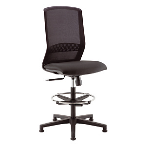 Fauteuil tabouret de bureau Linea Fabbrica Tekna Stool 01 noir Fauteuil tabouret de bureau Linea Fabbrica Tekna Stool 01 noir