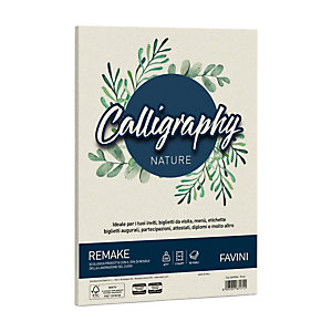 FAVINI Carta Calligraphy Nature Remake - A4 - 250 gr - perla  - conf. 50 fogli