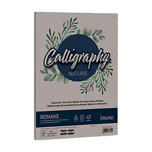 FAVINI Carta Calligraphy Nature Remake - A4 - 250 gr - scoglio  - conf. 50 fogli