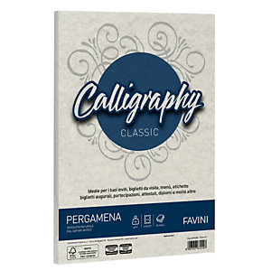FAVINI Carta Calligraphy Pergamena - A4 -190 gr - perla 10  - conf. 50 fogli