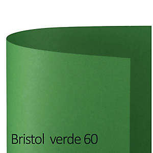 FAVINI Cartoncino Bristol Color - 50 x 70 cm - 200 gr - verde 60 - Favini - conf. 25 pezzi FAVINI Cartoncino Bristol Color - 50 x 70 cm - 200 gr - verde 60 - Favini - conf. 25 pezzi