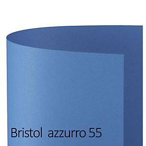 FAVINI Cartoncino Bristol Color - 70x100cm - 200gr - azzurro 55 - blister 10 fogli FAVINI Cartoncino Bristol Color - 70x100cm - 200gr - azzurro 55 - blister 10 fogli