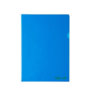 FAVORIT Busta a L Superior, 22 x 30 cm, Polietilene Bio-Based, Spessore Alto, Finitura Liscia, Blu (confezione 25 pezzi)