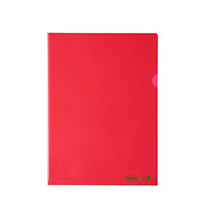 FAVORIT Busta a L Superior, 22 x 30 cm, Polietilene Bio-Based, Spessore Alto, Finitura Liscia, Rosso (confezione 25 pezzi)