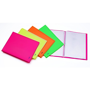 FAVORIT Neon Portalistini, 22 x 30 cm, 40 buste, Polipropilene opaco, Arancio FAVORIT Neon Portalistini, 22 x 30 cm, 40 buste, Polipropilene opaco, Arancio