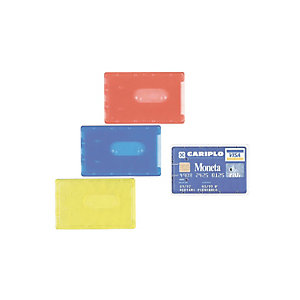 FAVORIT Porta Cards rigido - PVC - 8,5x5,4 cm - semitrasparente