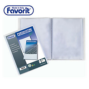FAVORIT Portalistini personalizzabile 100 buste - F.to A4 FAVORIT Portalistini personalizzabile 100 buste - F.to A4