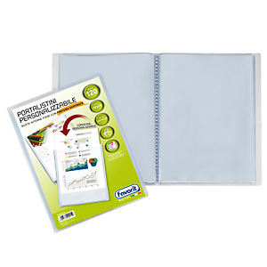 FAVORIT Portalistini personalizzabile Sviluppo - buccia - 22x30 cm - 120 buste - trasparente - Favorit FAVORIT Portalistini personalizzabile Sviluppo - buccia - 22x30 cm - 120 buste - trasparente - Favorit