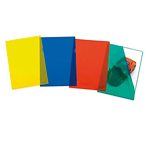 FAVORIT Pratic Superior Busta a L, A4+, Polipropilene 105 micron, Goffrata, Rosso trasparente (confezione 50 pezzi) FAVORIT Pratic Superior Busta a L, A4+, Polipropilene 105 micron, Goffrata, Rosso trasparente (confezione 50 pezzi)