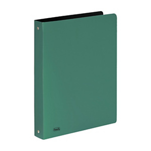 FAVORIT Raccoglitore ad anelli Metal, 4 anelli tondi Ø 30 mm, Formato 22x30 cm, Verde metallizzato