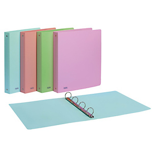 FAVORIT Raccoglitore Pastel - PPL - dorso 3,2 cm - 22x30 cm - 4 anelli 30 mm - colori assortiti - Favorit FAVORIT Raccoglitore Pastel - PPL - dorso 3,2 cm - 22x30 cm - 4 anelli 30 mm - colori assortiti - Favorit