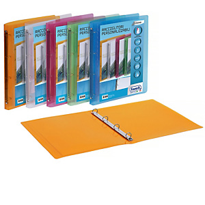 FAVORIT Raccoglitore personalizzabile Lumina - 4 anelli tondi 15 mm - 22 x 30 cm – PP - colori assortiti FAVORIT Raccoglitore personalizzabile Lumina - 4 anelli tondi 15 mm - 22 x 30 cm – PP - colori assortiti