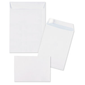Fehér öntapadós borítékok C4, B4, B5 ragasztócsíkkal
