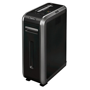 FELLOWES 125Ci Distruggi documenti a frammento, 20 fogli, Uso intenso 3-5 utenti, Cestino 53 litri, Nero FELLOWES 125Ci Distruggi documenti a frammento, 20 fogli, Uso intenso 3-5 utenti, Cestino 53 litri, Nero