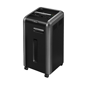 FELLOWES 225Ci Distruggi documenti a frammento, 22-24 fogli, Uso intenso oltre 5 utenti, Cestino 60 litri, Nero FELLOWES 225Ci Distruggi documenti a frammento, 22-24 fogli, Uso intenso oltre 5 utenti, Cestino 60 litri, Nero
