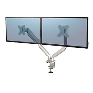 Fellowes Braccio monitor doppio, Platinum Series, Argento Fellowes Braccio monitor doppio, Platinum Series, Argento