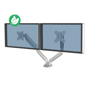 Fellowes Bras support écran double articulé Platinum Series jusqu'à 40 pouces - Argent Fellowes Bras support écran double articulé Platinum Series jusqu'à 40 pouces - Argent