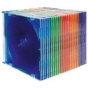 Fellowes Cajas para CDs estrecha - surtido Fellowes Cajas para CDs estrecha - surtido