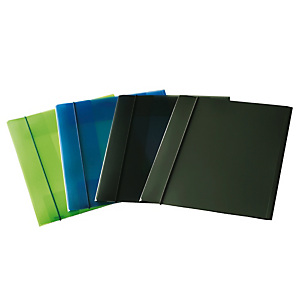 FELLOWES Cartellina con elastico - PPL - 3 lembi - 23,5X34,5 cm - trasparente grigio fumè FELLOWES Cartellina con elastico - PPL - 3 lembi - 23,5X34,5 cm - trasparente grigio fumè