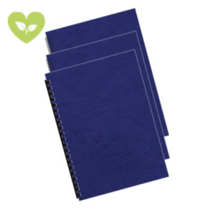 FELLOWES Copertina per rilegatura Delta A4, Cartoncino goffrato similpelle 250 g/m², Blu (confezione 100 pezzi) FELLOWES Copertina per rilegatura Delta A4, Cartoncino goffrato similpelle 250 g/m², Blu (confezione 100 pezzi)