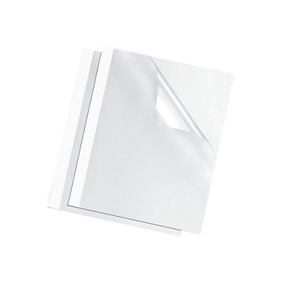 Fellowes Couvertures pour reliure thermique 1,5 mm Blanc - Lot de 100 - 1