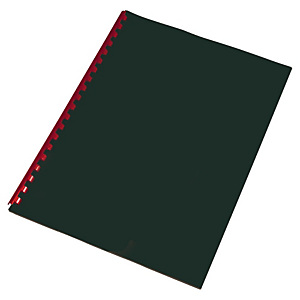 Fellowes Cubiertas de encuadernación, A4, PVC, 180 micras, negro Fellowes Cubiertas de encuadernación, A4, PVC, 180 micras, negro