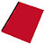 Fellowes Cubiertas de encuadernación, A4, PVC, 180 micras, rojo - 1
