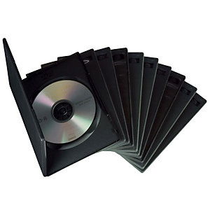 Fellowes Custodie per CD/ DVD versione Slim, Capacità 1 DVD (confezione 10 pezzi)