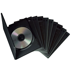 Fellowes Custodie per CD/ DVD versione Slim, Capacità 1 DVD (confezione 10 pezzi) Fellowes Custodie per CD/ DVD versione Slim, Capacità 1 DVD (confezione 10 pezzi)