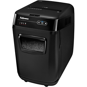 Fellowes Destructeur de documents AutoMax 200C coupe croisée DIN P4 - 200 feuilles - corbeille 32L Fellowes Destructeur de documents AutoMax 200C coupe croisée DIN P4 - 200 feuilles - corbeille 32L