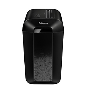 Fellowes Destructeur de documents LX65 coupe croisée DIN P4 - 10 feuilles - Corbeille 22L - Noir Fellowes Destructeur de documents LX65 coupe croisée DIN P4 - 10 feuilles - Corbeille 22L - Noir