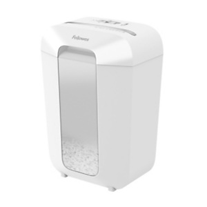 Fellowes Destructeur de documents Powershred LX70 coupe croisée DIN P4 - 11 feuilles - Corbeille 18L - Blanc Fellowes Destructeur de documents Powershred LX70 coupe croisée DIN P4 - 11 feuilles - Corbeille 18L - Blanc